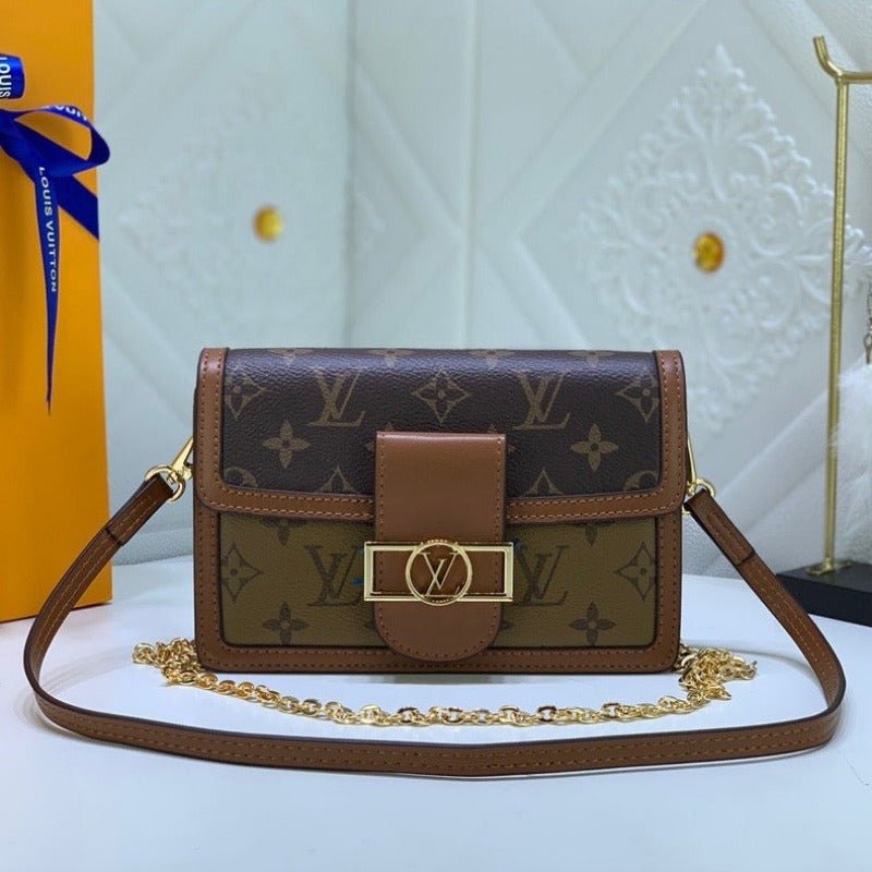 ZENVIA - DAUPHINE MM Bag Brown