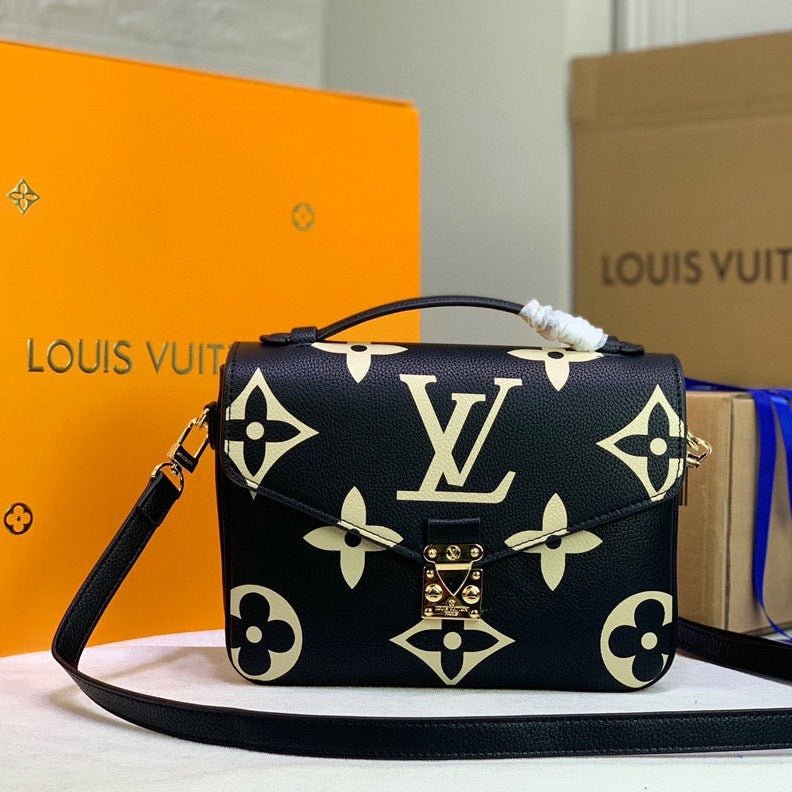 ZENVIA - Monogram Crossbody Bag Black