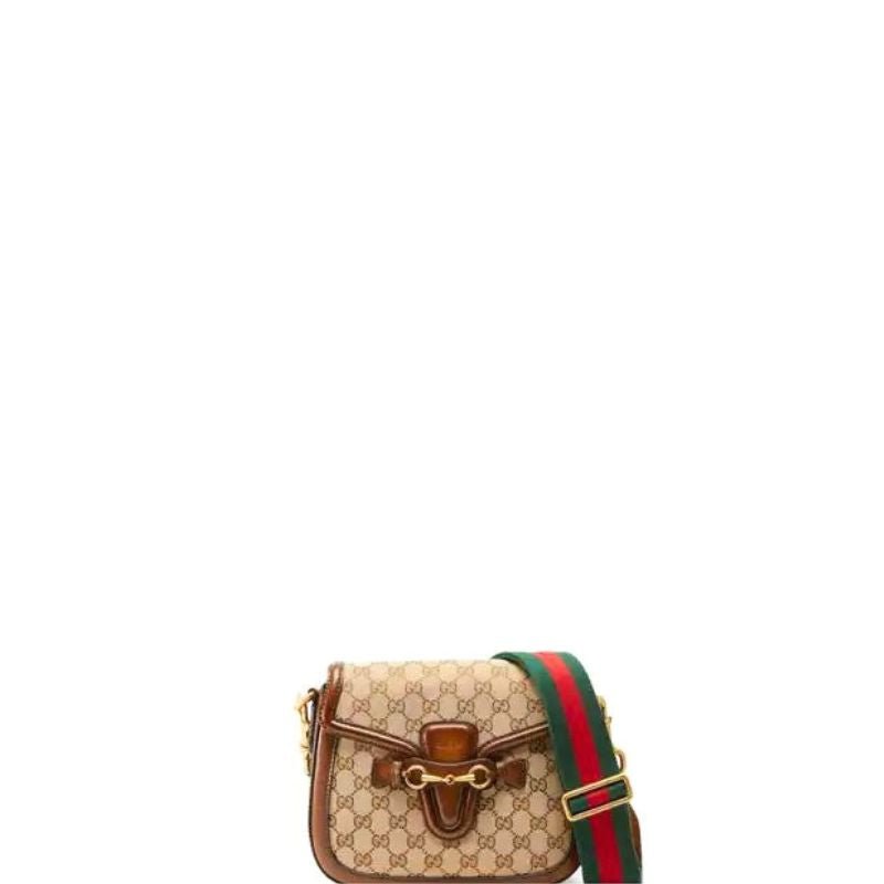 ZENVIA - Lady Web Saddle Canvas/Leather Bag Brown