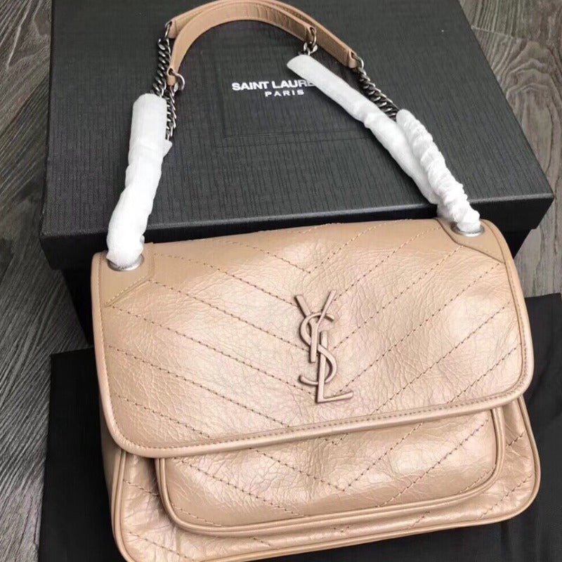 ZENVIA - Niki Shoulder Chain Bag  Apricot