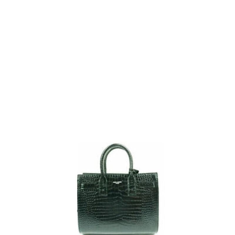 ZENVIA - NANO CLASSIC SAC DE JOUR BAG CROC GREEN