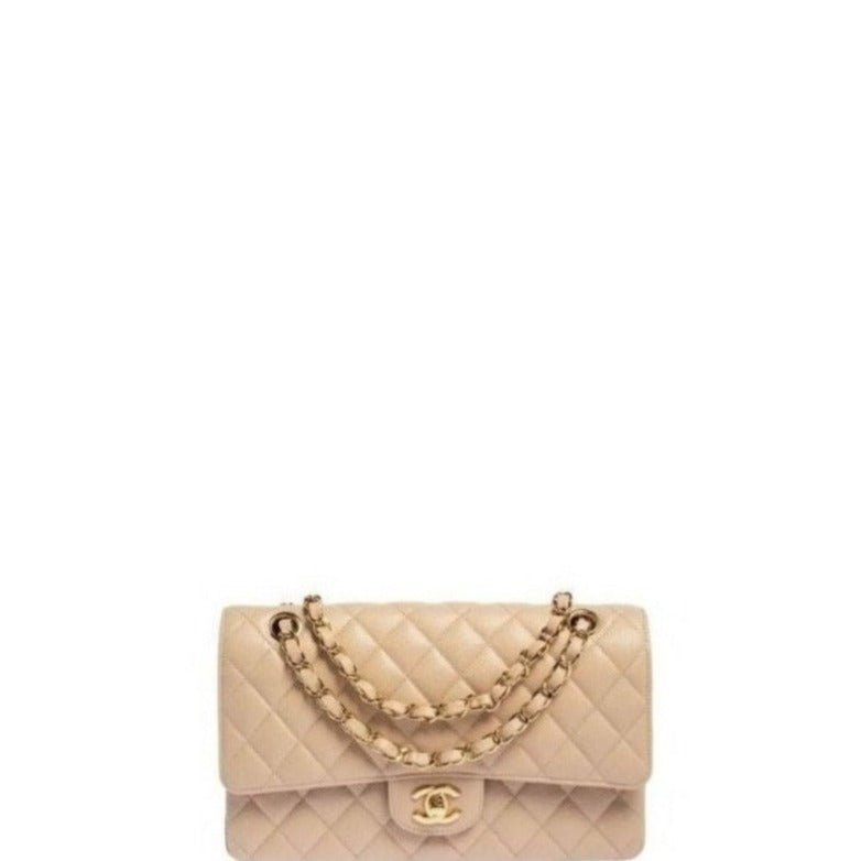 ZENVIA - Caviar Jumbo Shoulder Bag Beige